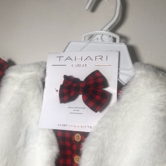 4 for $25 Tahari Girls plaid 3pc outfit size 6 Nwt - Picture 2 of 3